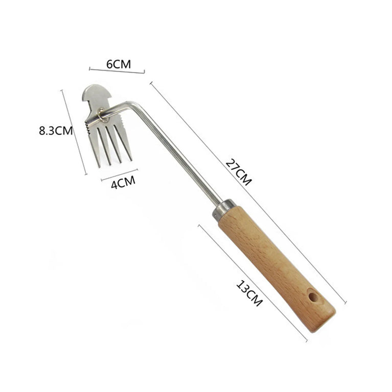Dual-Purpose Hardened Weeding Hoe | Carbon Steel Gardening Hook