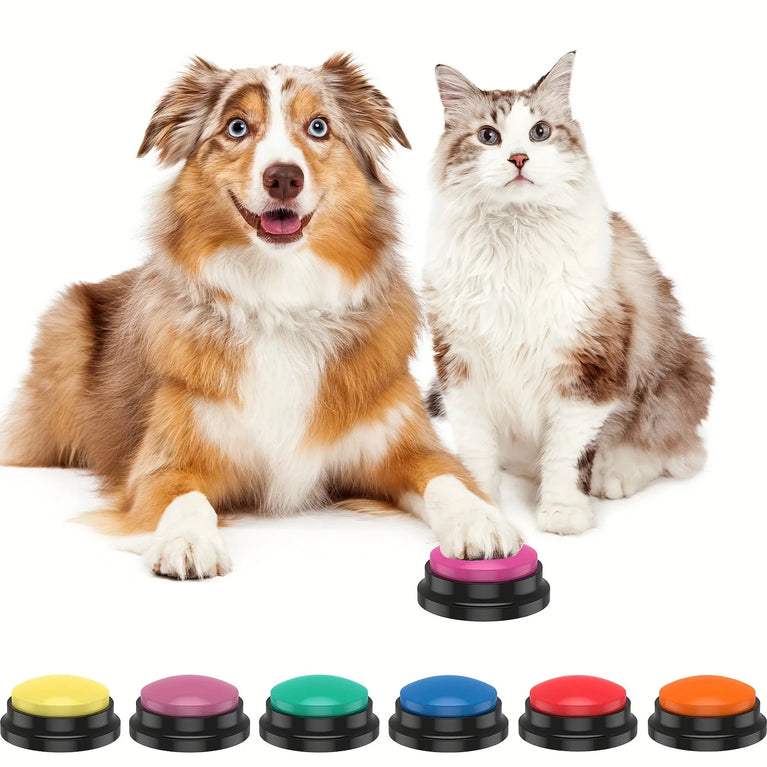 Recordable Dog Communication Button Interactive Talking Toy Fun