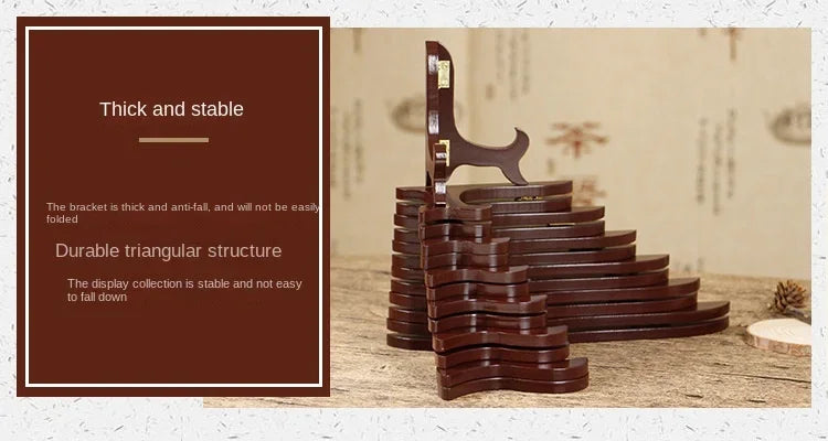 Wooden Display Easel | Foldable Plate Holder & Photo Frame Stand