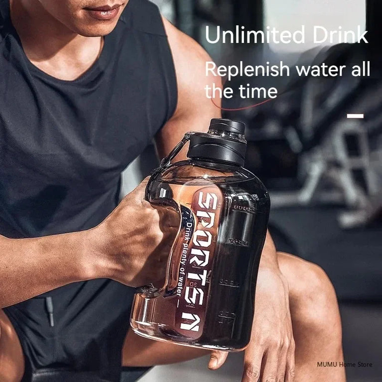 Large Capacity Sports Waterbottle 5L Gym Cycling Camping Fitness Drinking Bottle