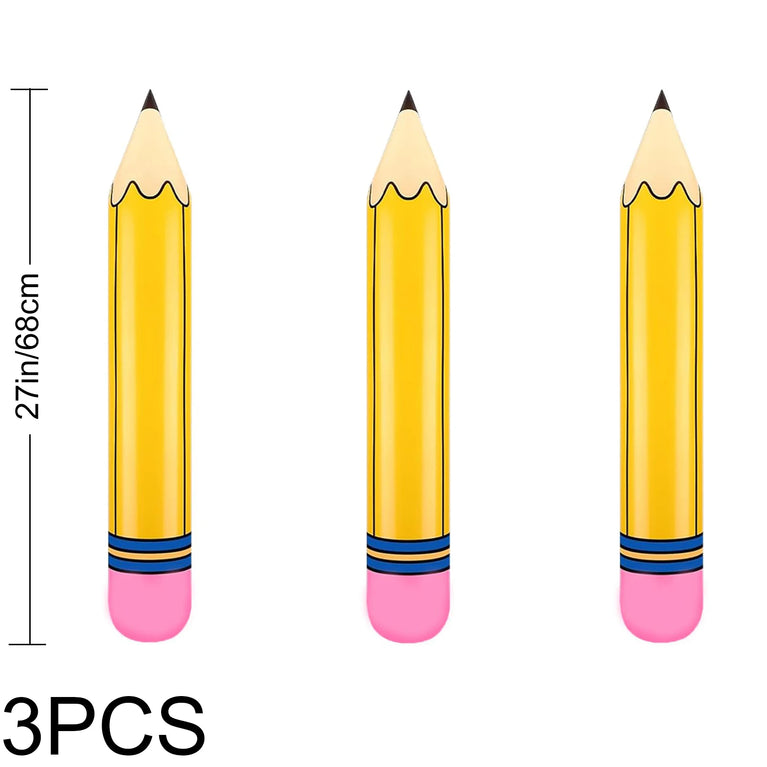 Giant Inflatable Pencil Balloon | 3D School-Themed Classroom & Graduation Decor