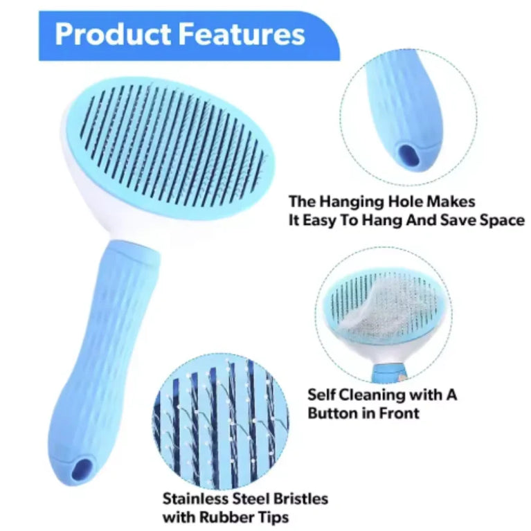 Stainless Steel Cat Grooming Comb Hair Remover Dematting Tool