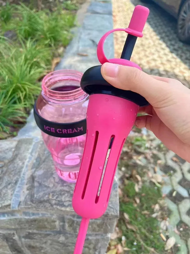 Cute Large Capacity Waterbottle With Straw Leak Proof Tumbler