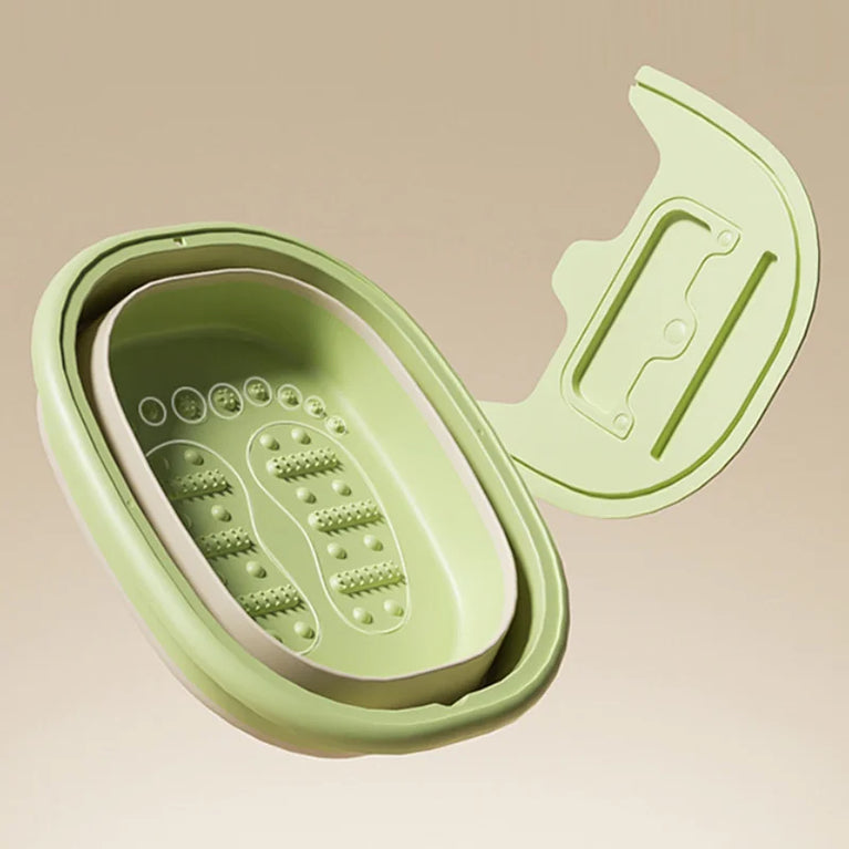 Portable Foldable Foot Bath Tub | Space-Saving Adult Foot Soak & Massage Basin