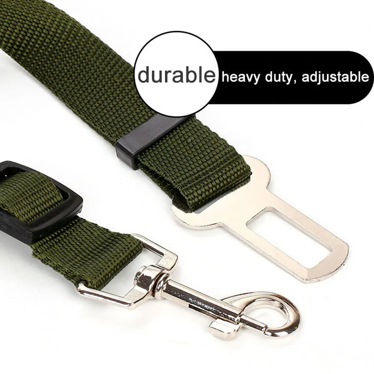 Adjustable Reflective Dog Car Seat Belt Harness With Lights Safety Travel Belt