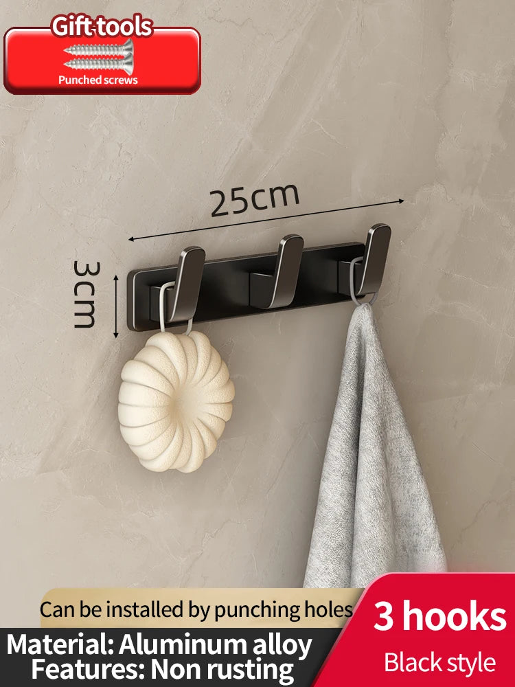 Adhesive Hooks Strong Hook Wall hanger Sticker Hanging Coat Rack Clothes Hanger Shower Robe Hook Kitchen Bathroom Towel Hooks