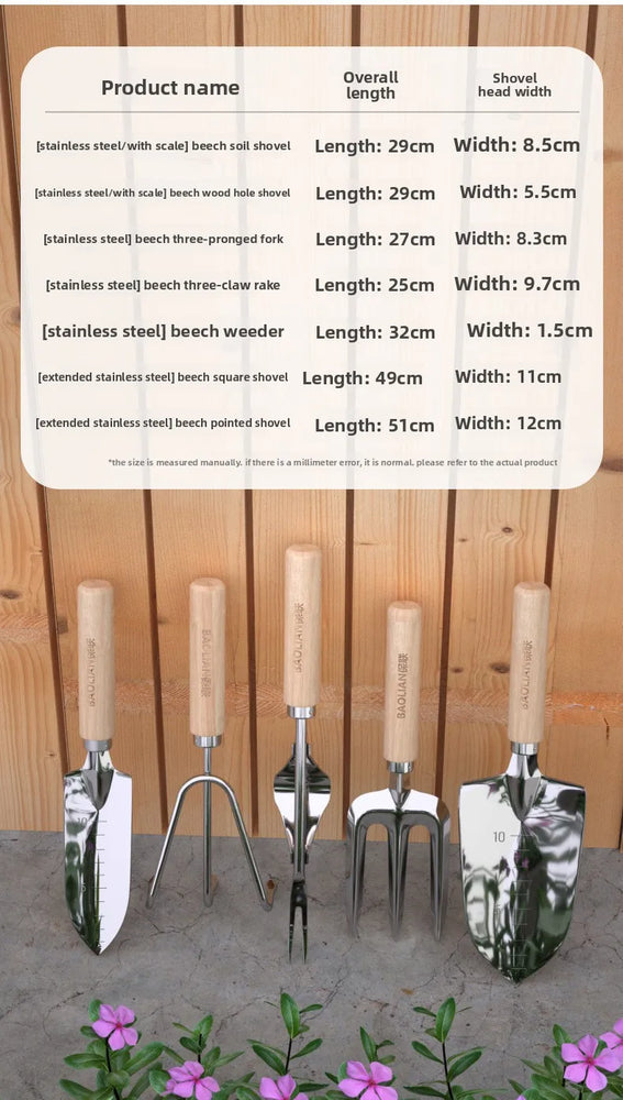 Stainless Steel Garden Shovel Tool Mini Spade Gardening Shovel Kit