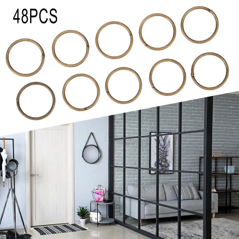 12-Piece Hanging Room Divider Set | Modern Hollow Pattern Space Partition