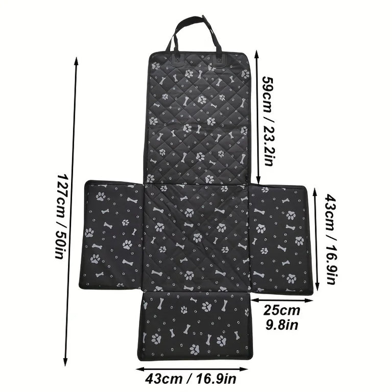 Waterproof Dog Car Seat Carrier Bag Travel Hammock Crate Oxford