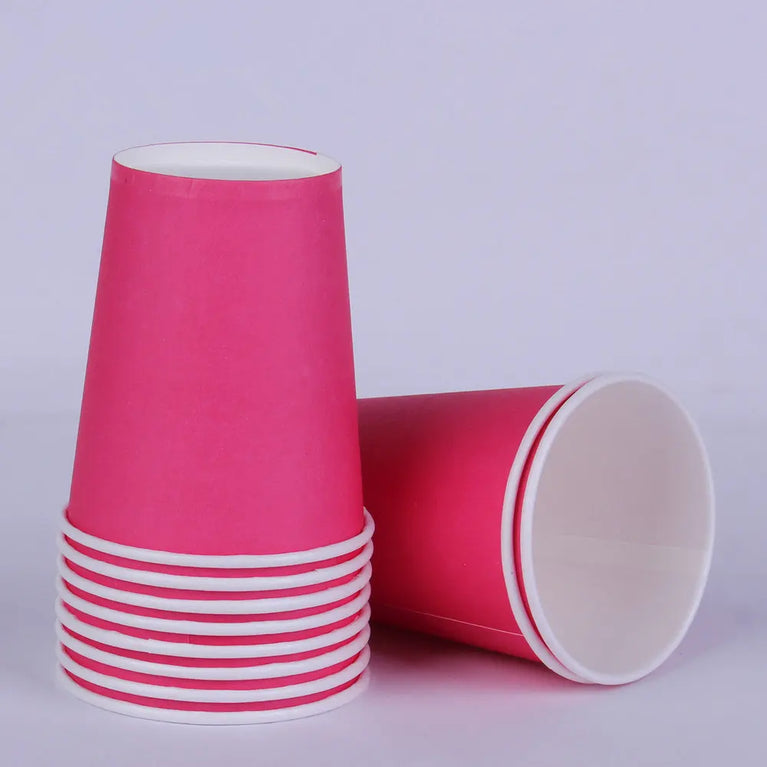 Solid Color Disposable Tableware Set Plates Cups Party Wedding Decoration Kit