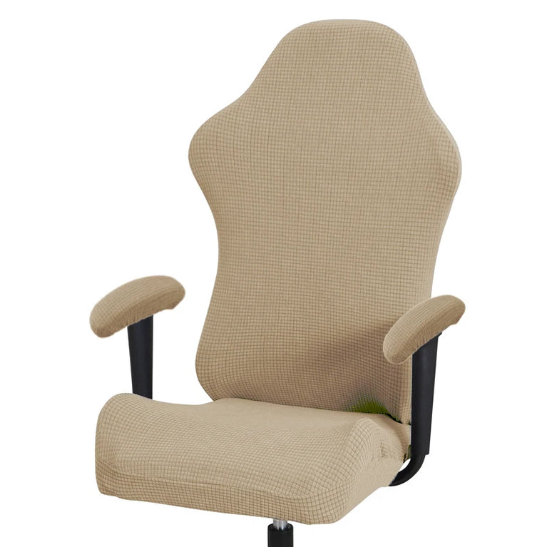 Thick Jacquard Gaming Chair Cover | Stretchy Polyester Office & Racing Chair Slipcover