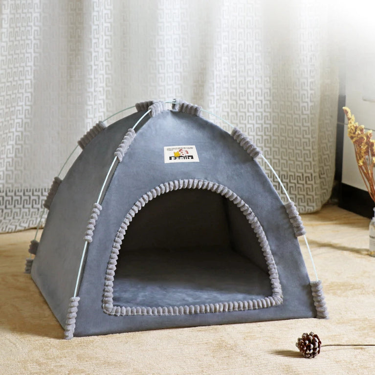 Foldable Cat House Pet Tent Breathable Portable Four Season Nest