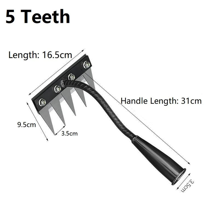 Heavy Duty Garden Weeding Rake Shovel Tool for Soil and Digging