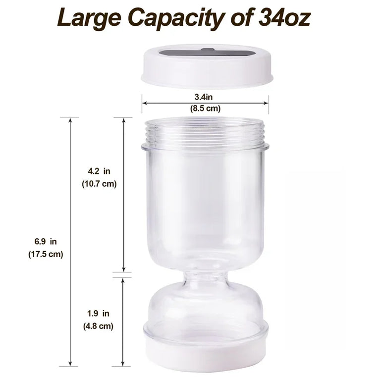 Pickles Jar With Forks Dry Wet Dispenser Olives Hourglass Cucumber Kitchen Container Separator Tool