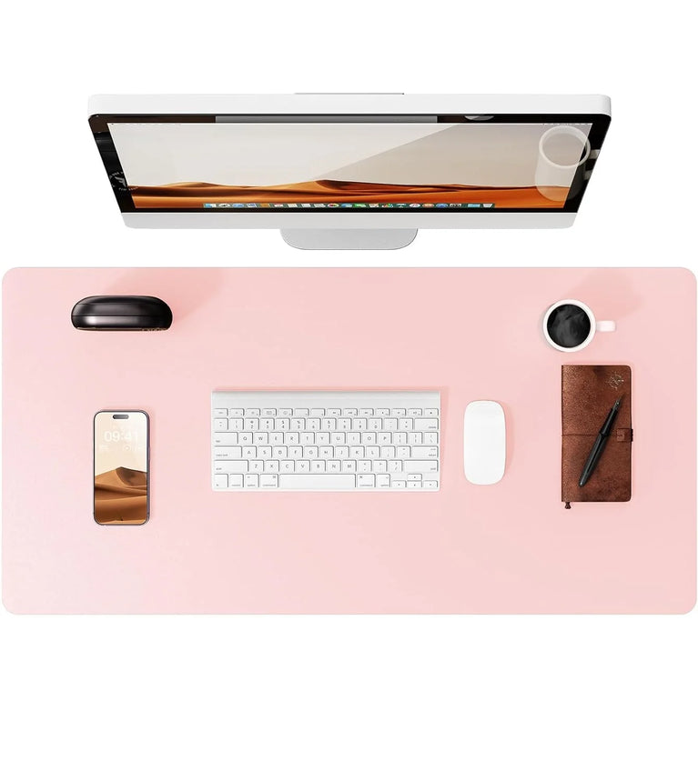 Professional Leather Desk Pad | Large Non-Slip Mouse Pad & Desk Protector