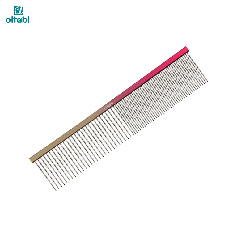 Professional Pet Grooming Comb Gradient Aluminum Stainless Steel Dog Cat Comb Tool
