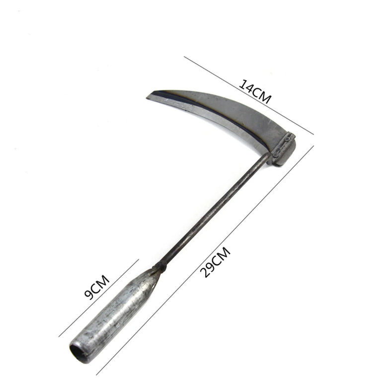 Dual-Purpose Hardened Weeding Hoe | Carbon Steel Gardening Hook