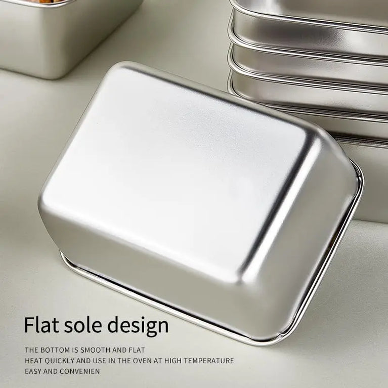 STAINLESS STEEL FOOD STORAGE CONTAINER WITH LID FOR FRESH FOOD STORAGE