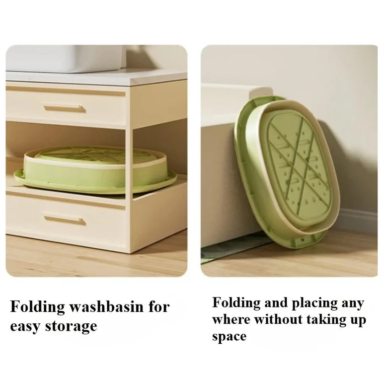 Portable Foldable Foot Bath Tub | Space-Saving Adult Foot Soak & Massage Basin