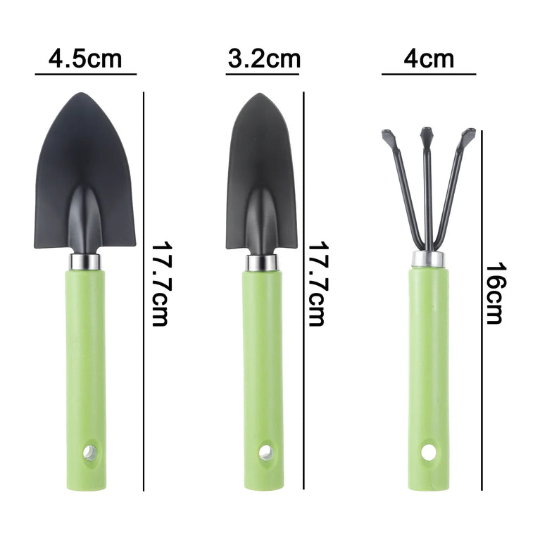 Mini Gardening Tool Set 3 Pcs Shovel Trowel Rake for Plants
