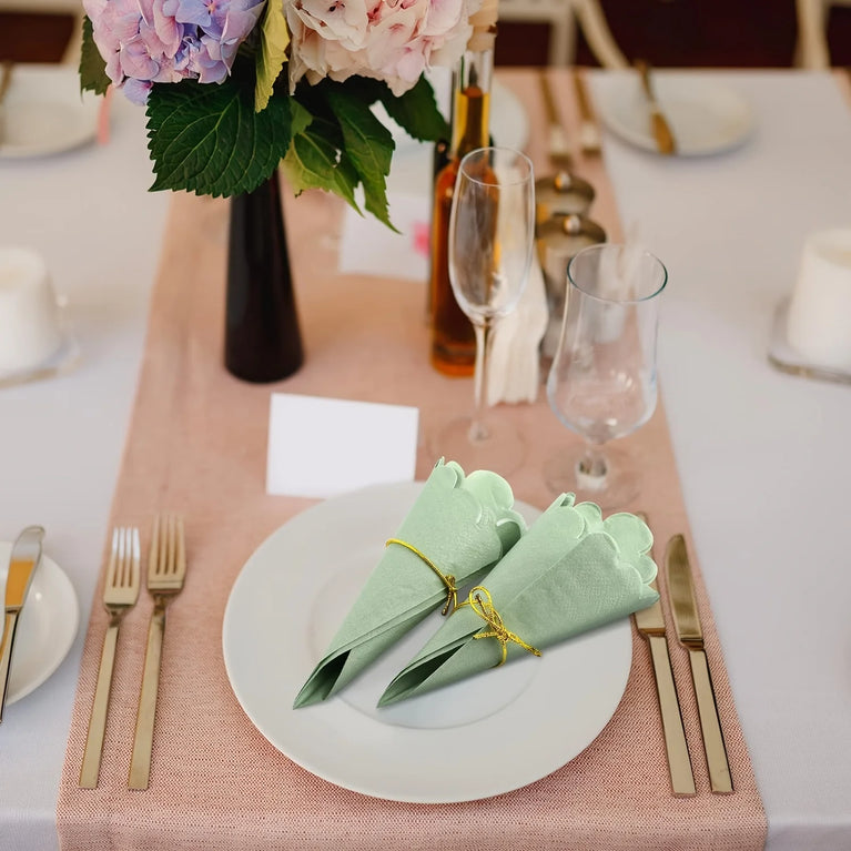 100PCS COCKTAIL DISPOSABLE BEVERAGE PAPER NAPKINS DINNER WEDDING BIRTHDAY PARTY