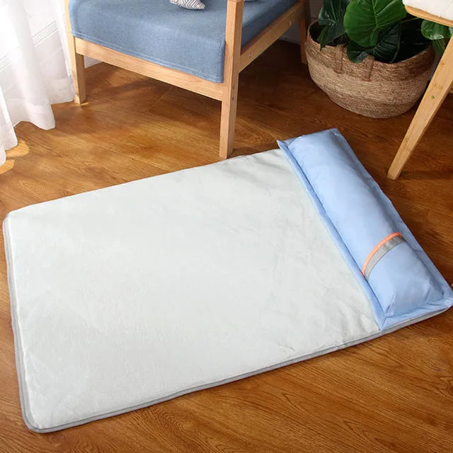Summer Cooling Orthopedic Memory Foam Dog Bed Waterproof Washable Pillow Bed