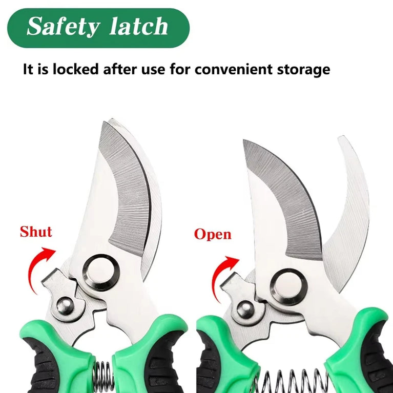 Easy Use Metal Garden Scissors Hand Pruners Tree Pruner Tool