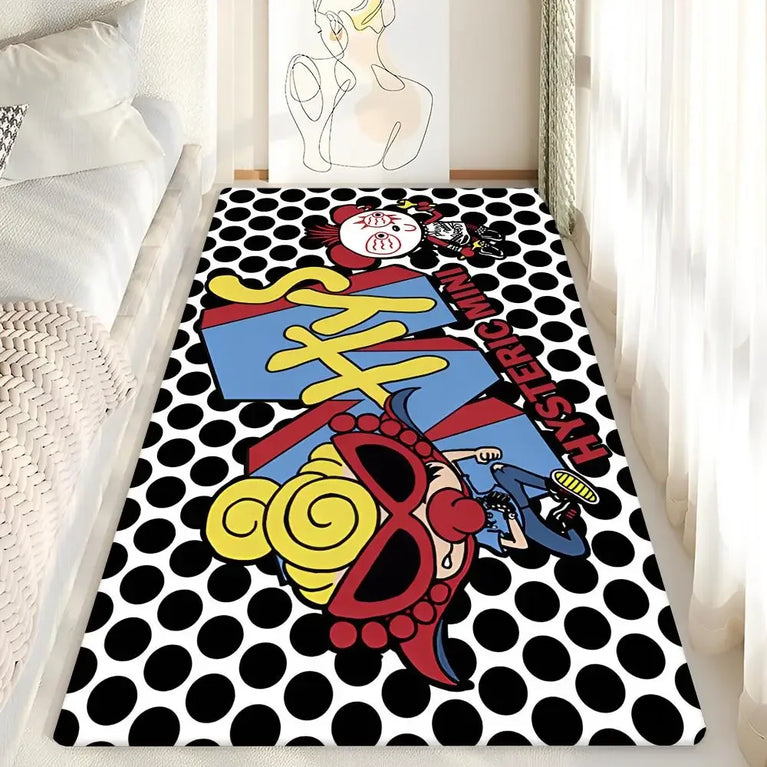 Non-Slip Washable Cartoon Area Rugs for Kids Room and Living