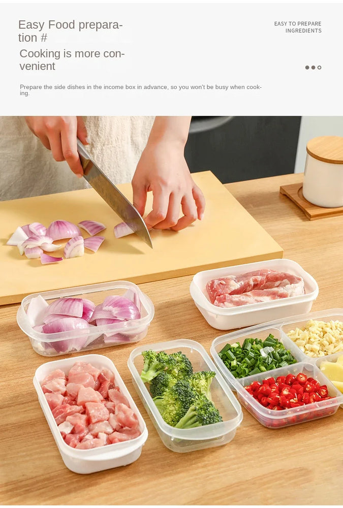 Refrigerator Food Storage Containers Sealed Box Kitchen Freezer Seal Bin Vegetable Fruit Meat Fresh Box Organizer