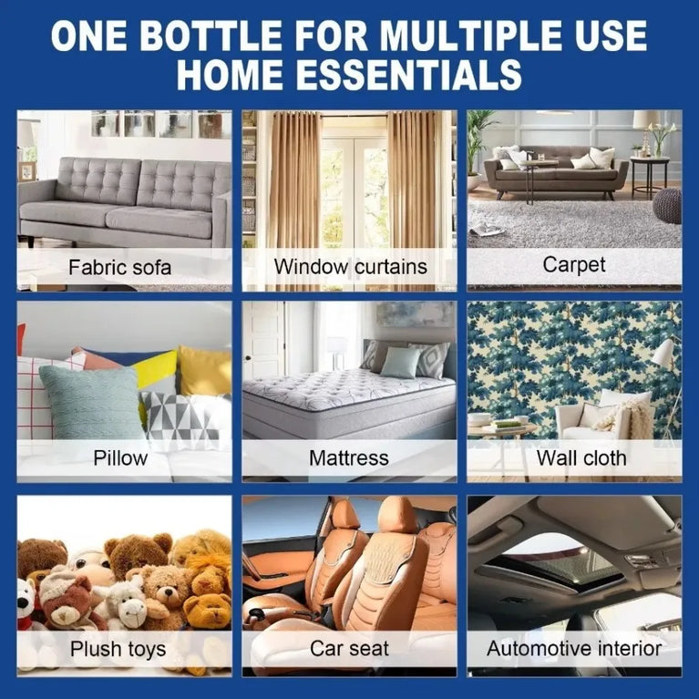 Fabric Sofa Foam Dry Cleaner | Water-Free Multi-Functional Stain Remover