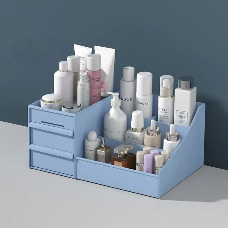 Plastic Drawer Makeup Storage Box Desktop Stationery Organizer