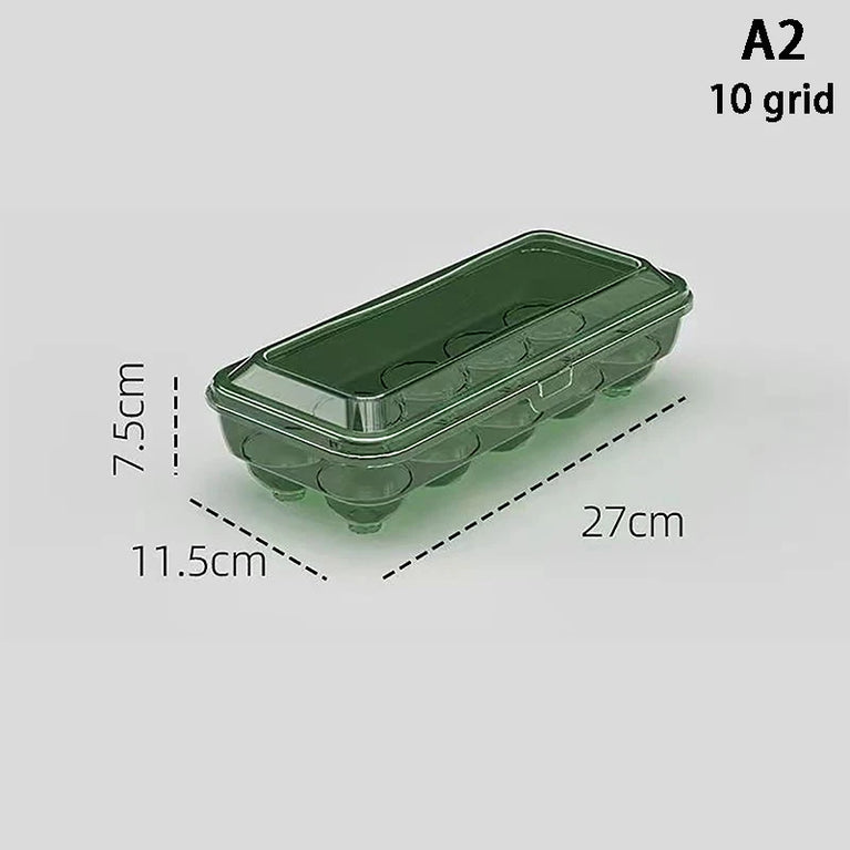 10/15 Grids Transparent Plastic Egg Storage Box Refrigerator Organizer Container
