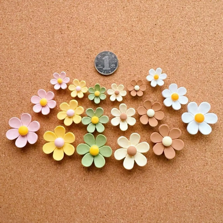 Floral Push Pins Set | Decorative Flower Thumbtacks for Bulletin Boards