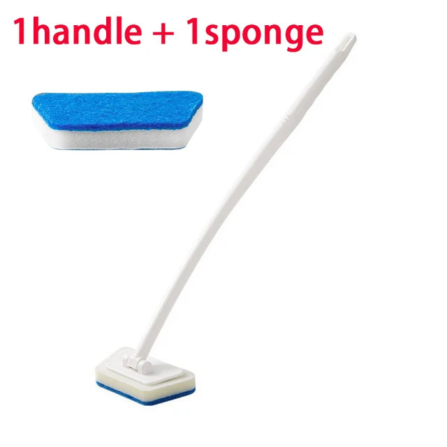 Multi-Functional Bathroom Wall & Floor Brush | Long-Handle Ergonomic Scrubber