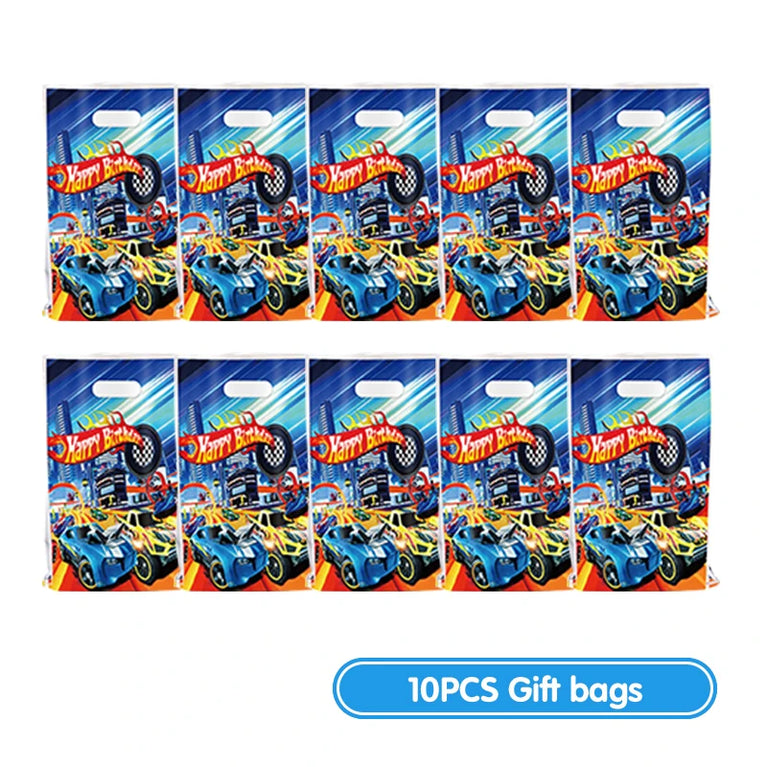 Happy Birthday Wheels Racing Car Party Disposable Tableware Set for Kids Celebration