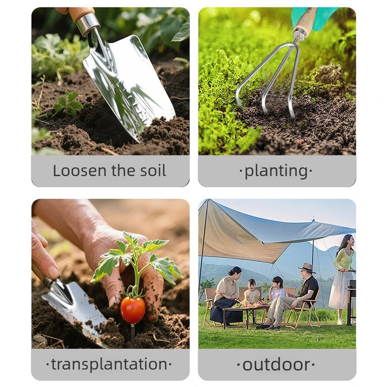 Stainless Steel Garden Shovel Tool Mini Spade Gardening Shovel Kit