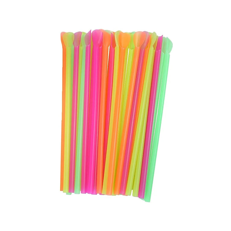 50-2000PCS Beverage Spoon Straws for Milkshake Smoothie Party Drinks