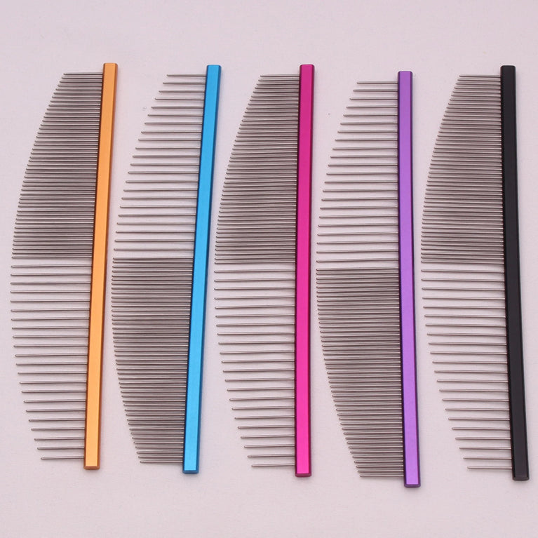 Pet Grooming Combs Aluminum Alloy Brush Professional Dog Comb
