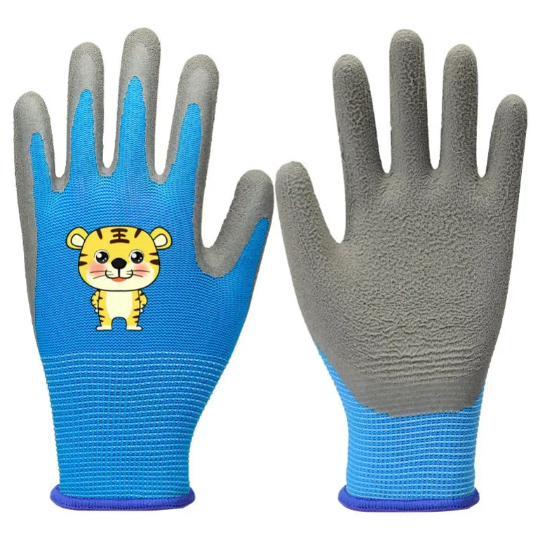 Kids Waterproof Non Slip Garden Work Gardening Gloves Durable Safety