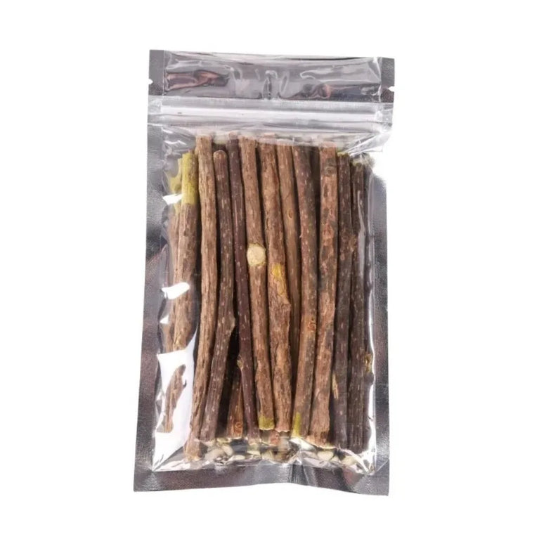 Natural Silvervine Sticks Catnip Chew Teeth Cleaning Dental Molar Cat Toy Set