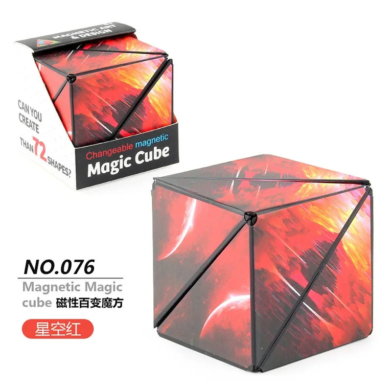 Changeable Magnetic Geometry Cube | 3D Anti-Stress Shape-Shifting Puzzle