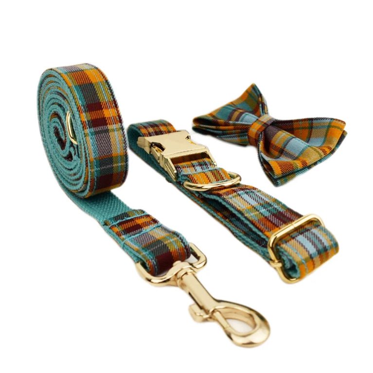 High Quality Personalized Dog Collar Leash Set Quick Release XS XL