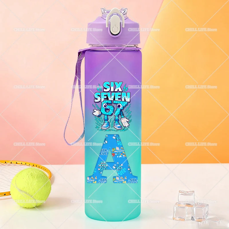 750ML Frosted Sports Waterbottle Anime Gaming Outdoor Gym Bottle