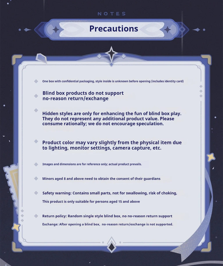 Genshin Impact Fatui Harbinger Blind Box | Mystery Figurine