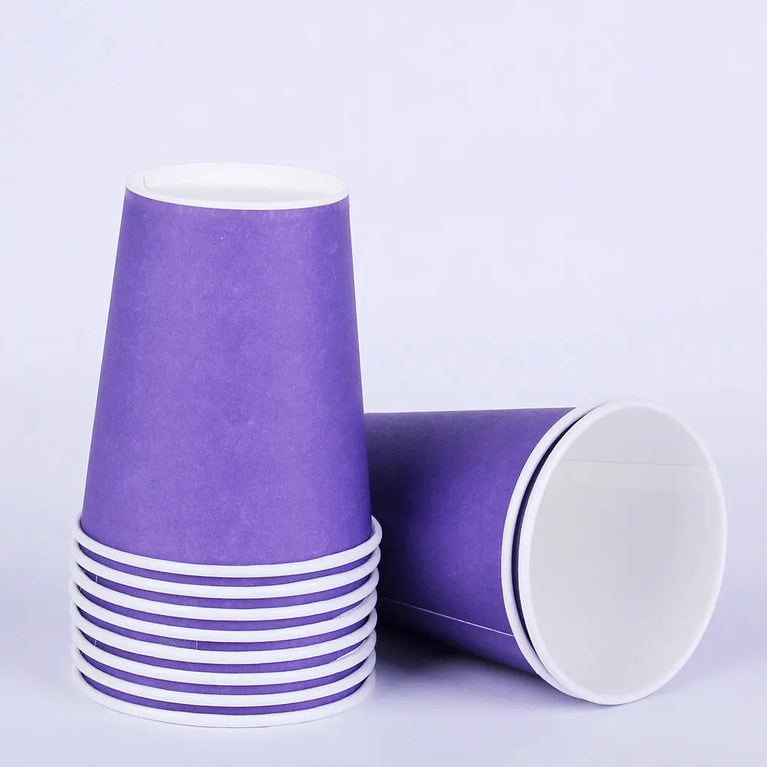 Solid Color Disposable Tableware Set Plates Cups Party Wedding Decoration Kit
