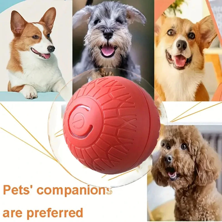 Smart Interactive Dog Toy Ball | Automatic Bouncing Rolling Toy