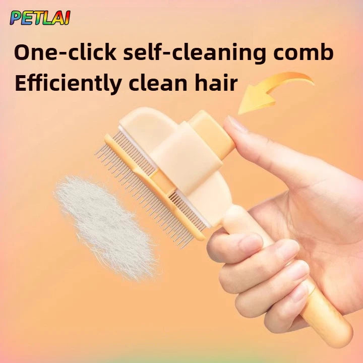 Cat Hair Remover Comb Flea Comb Self Cleaning Pet Brush Tool