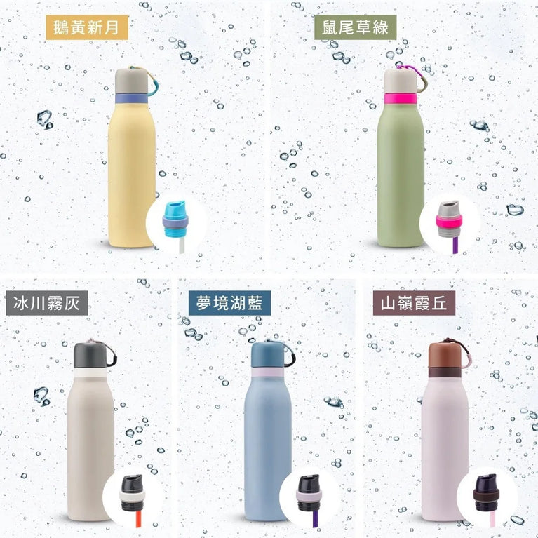 18oz 24oz Stainless Steel Thermos Water Bottle with Handle