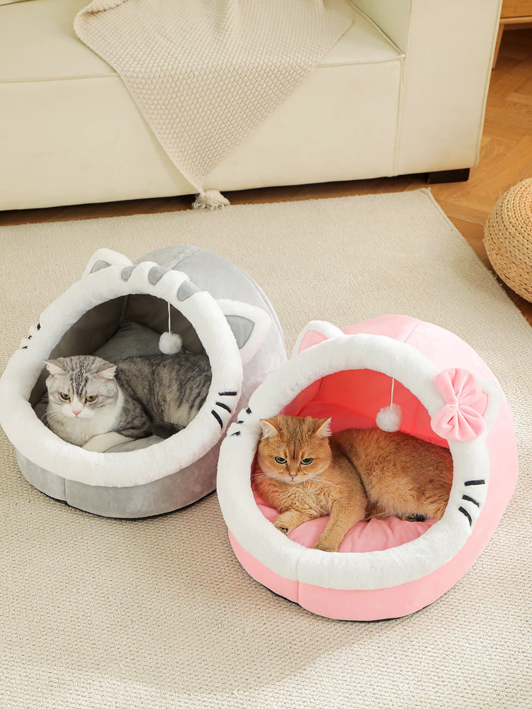 Soft Cozy Cat House Bed Tent Warm Deep Sleep Comfort Nest