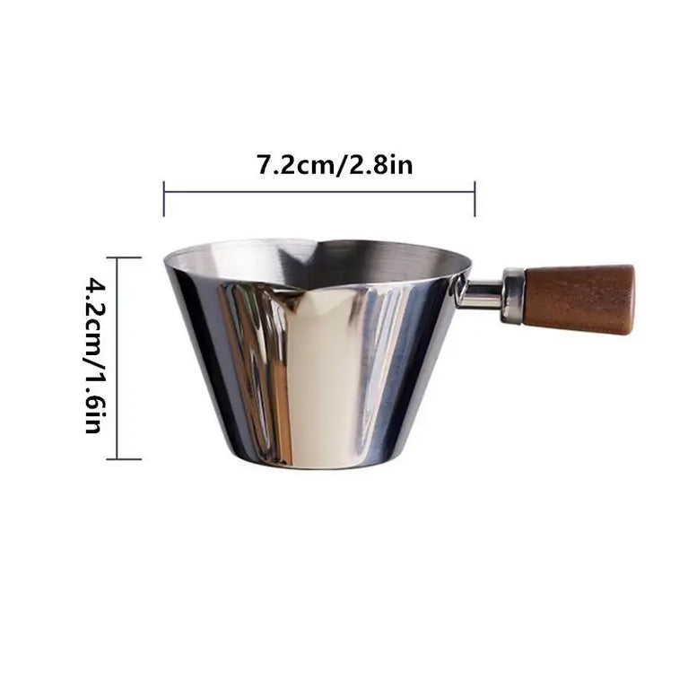 Stainless Steel Coffee Extraction Cup | Professional Espresso Measuring & Ounce Cup